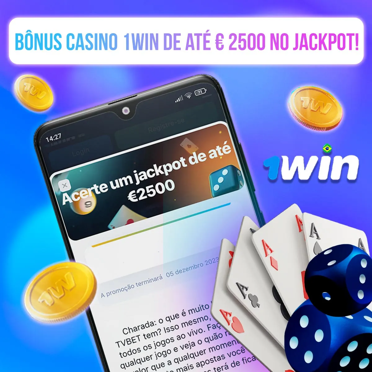 Bônus de cassino Jackpot da casa de apostas 1win no mercado brasileiro