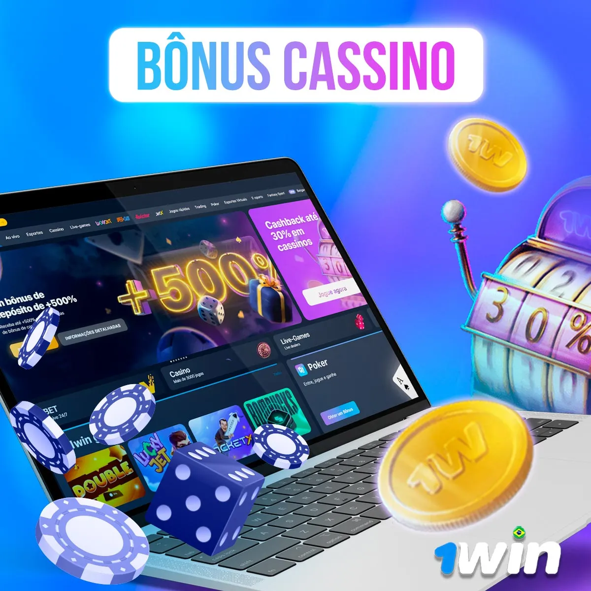 Bônus de cassino da casa de apostas 1win no mercado brasileiro