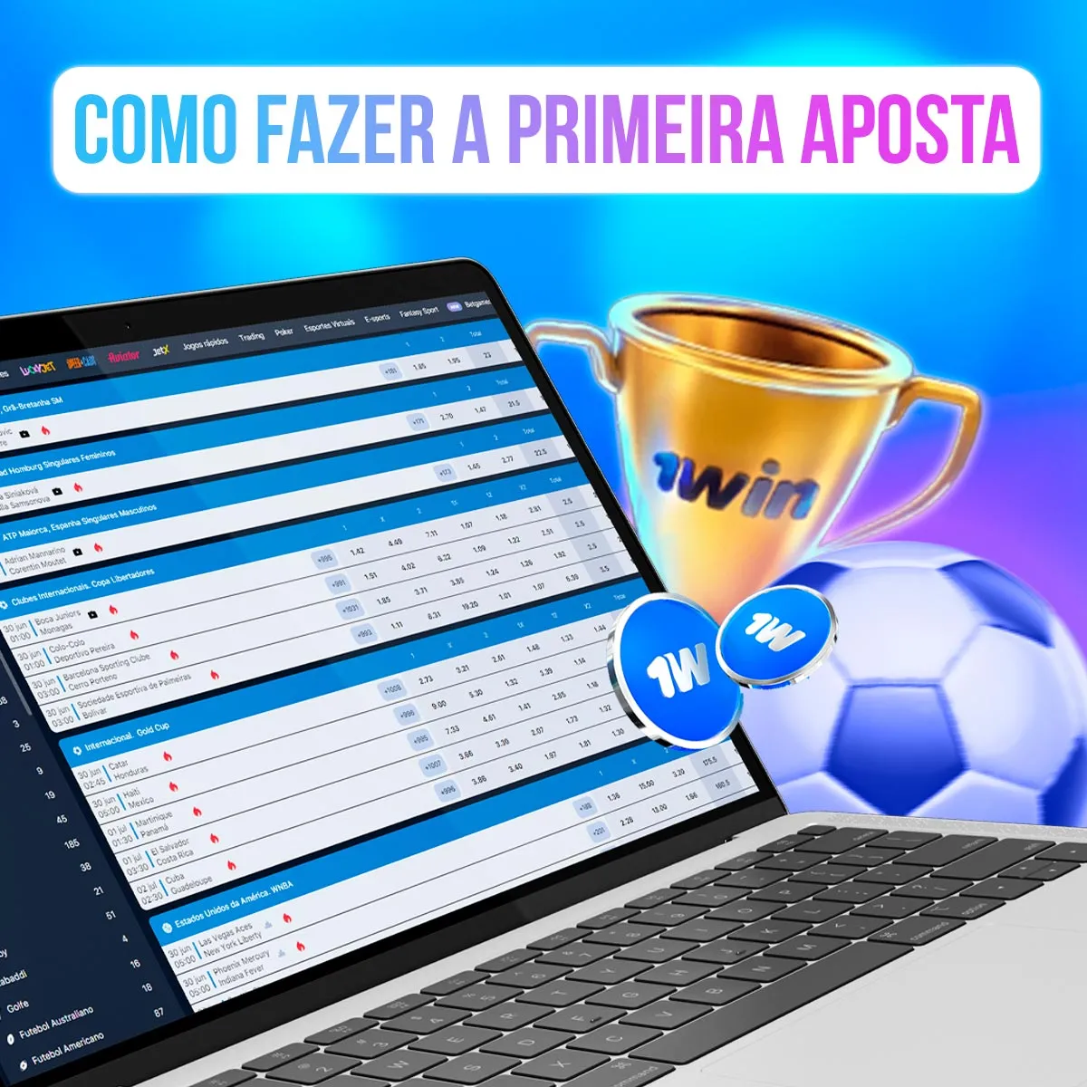 Como fazer sua primeira aposta na plataforma da casa de apostas 1win no mercado brasileiro
