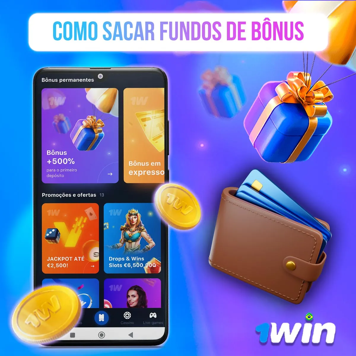 Como sacar fundos de bônus da casa de apostas 1win no mercado brasileiro