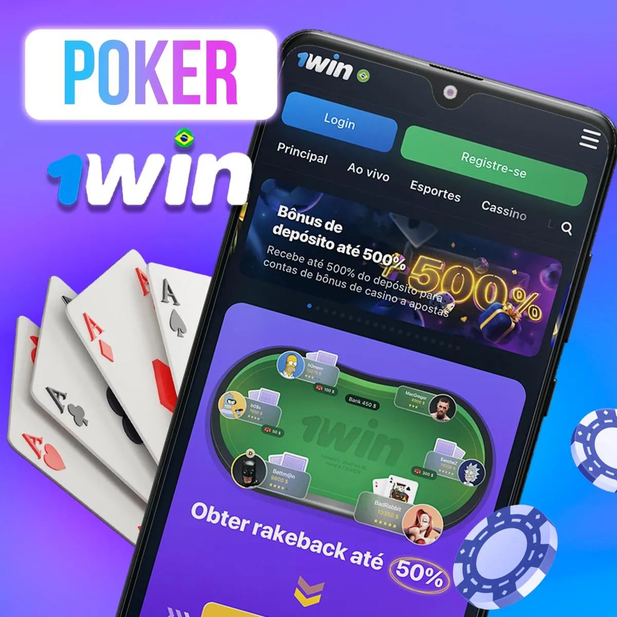 Jogo de cartas de pôquer popular na casa de apostas de cassino 1win no mercado brasileiro