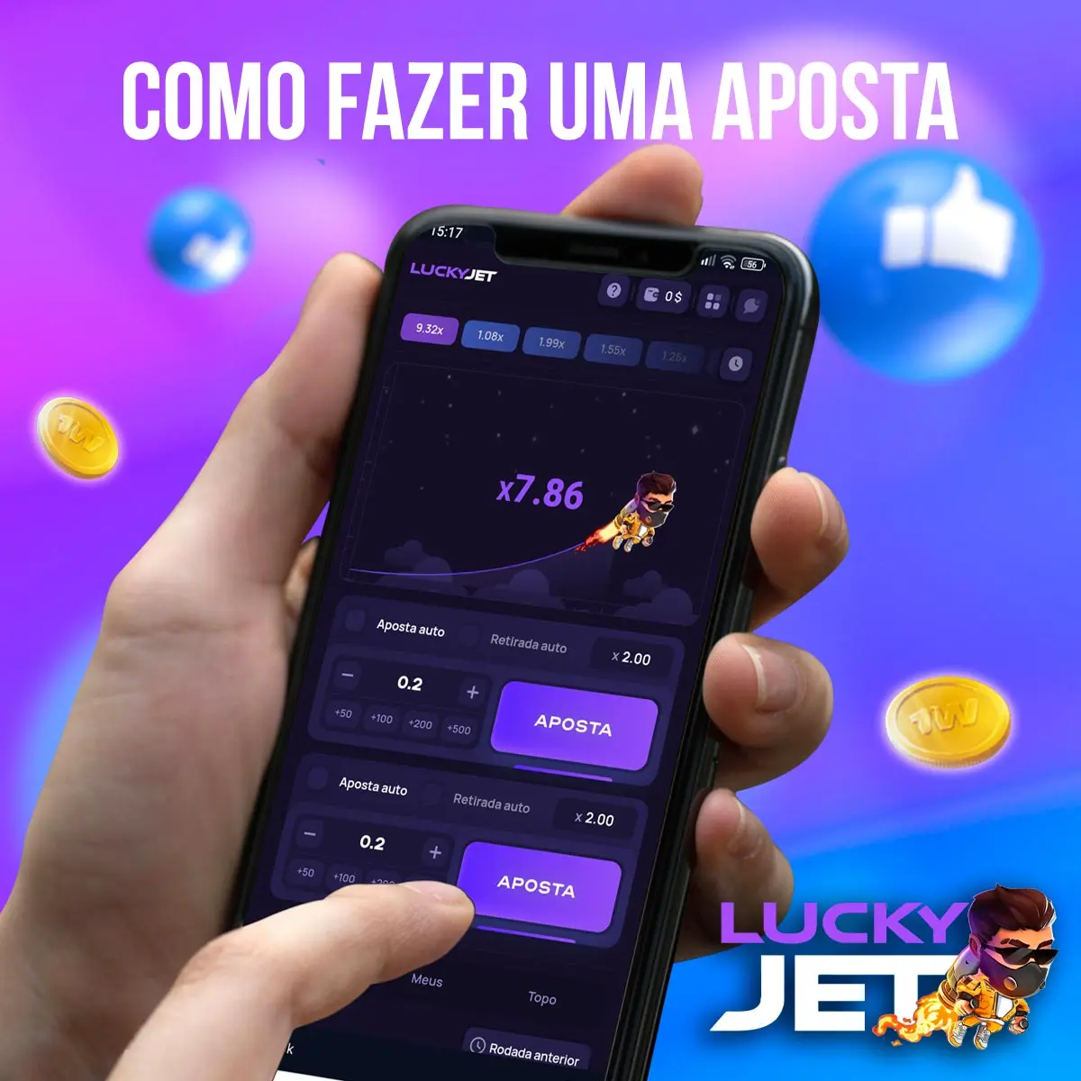 Como apostar no 1win Lucky Jet