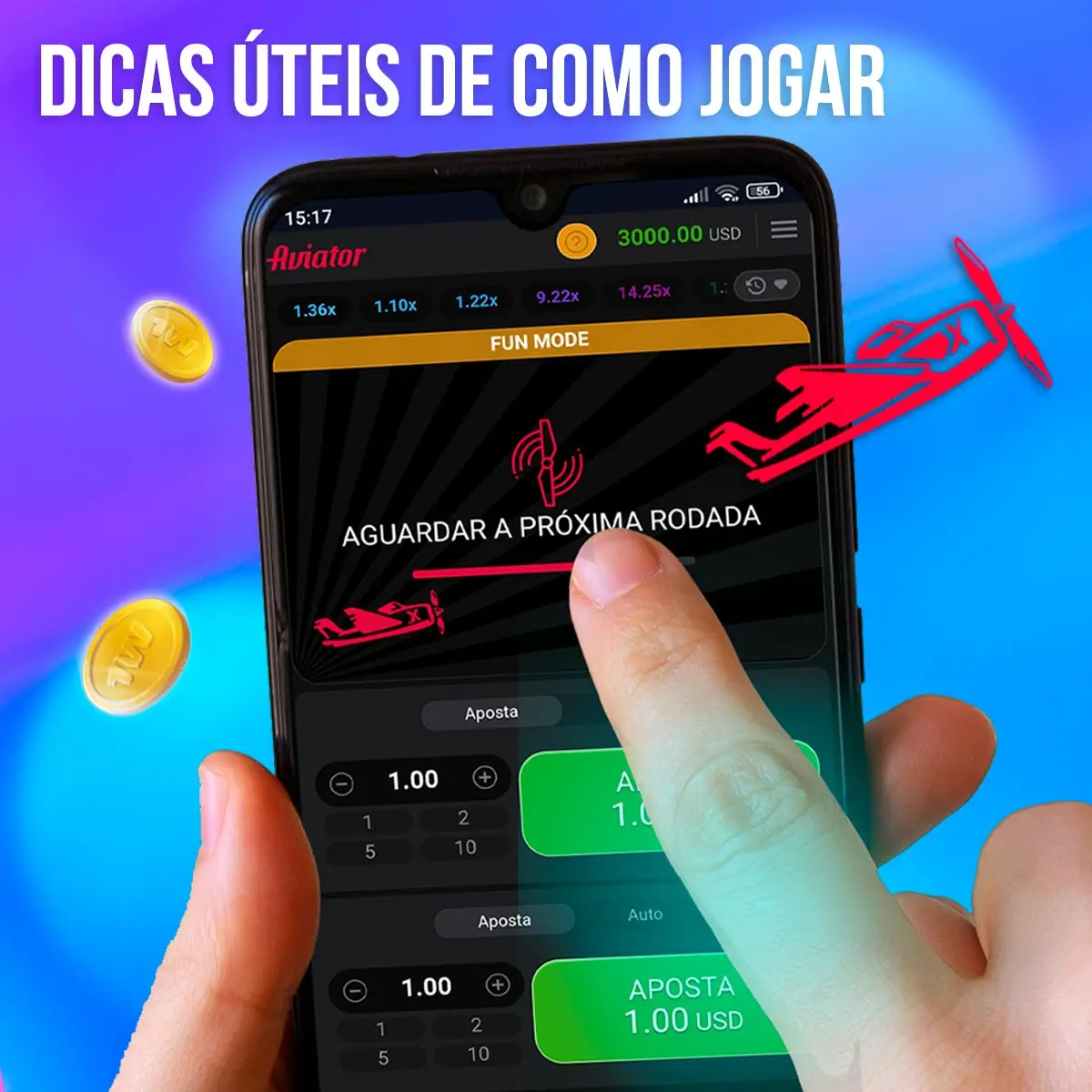 Dicas para jogar 1win Aviator
