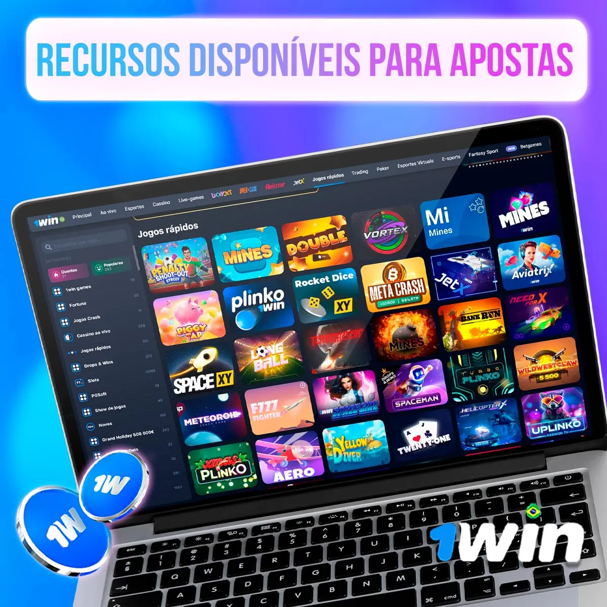 Vantagens e desvantagens de apostas em Jogos Rápidos 1win