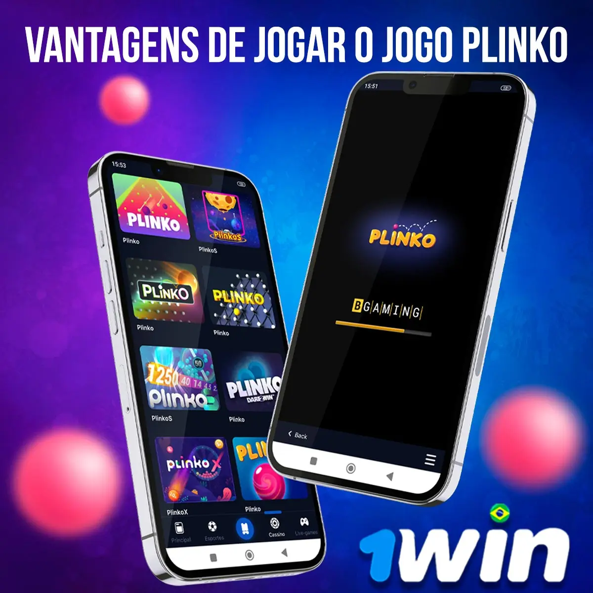 Vantagens de jogar no Plinko 1win