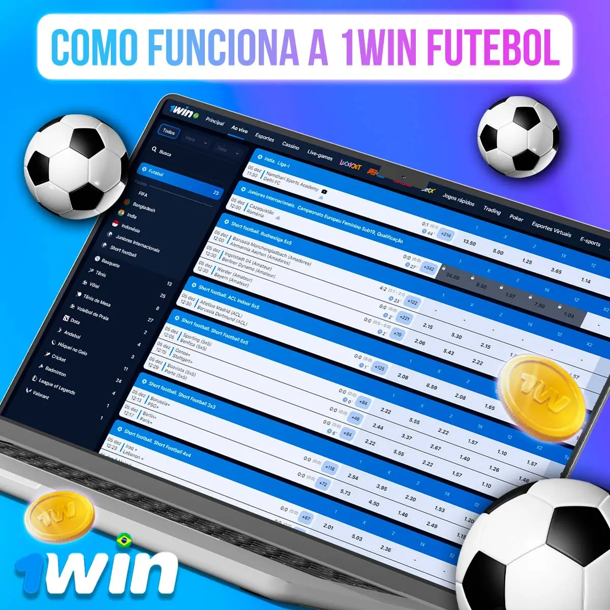 Recursos do 1win Futebol